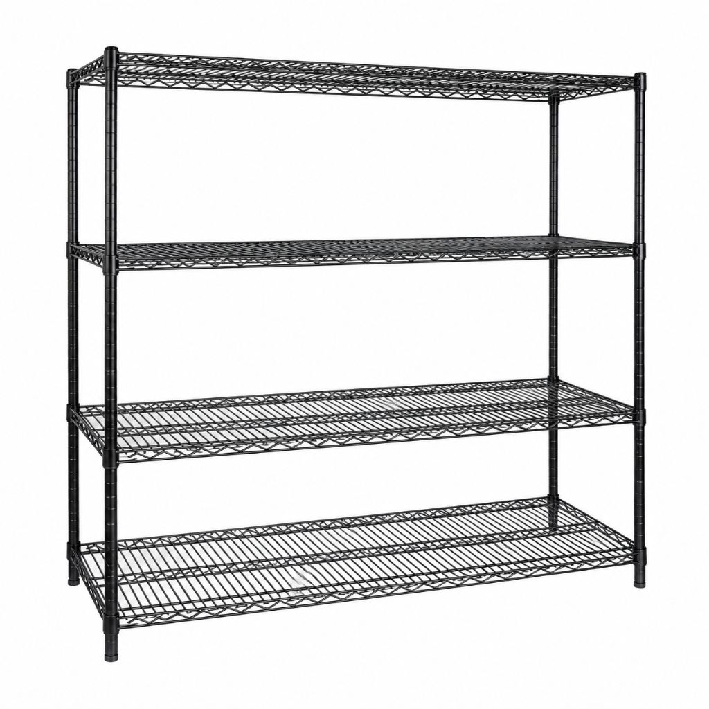 1830mm Kitchen Storage Wire Shelf 4 Tier 610D × 1880H mm