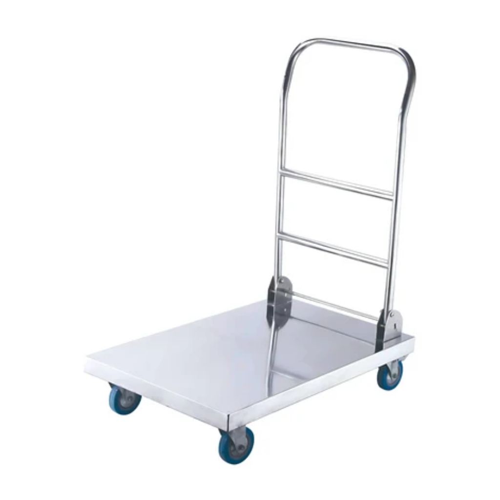 Stainless Steel Platform Trolley 900 × 550 × 870mm Anti-shock