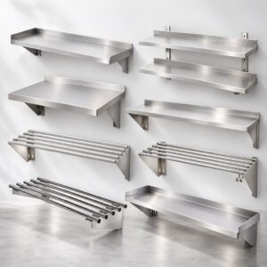 Stainless Steel Wall Shelves